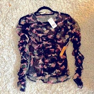 🌺 2 for $23 🌺 Hippy Laundry Sheer Floral Blouse